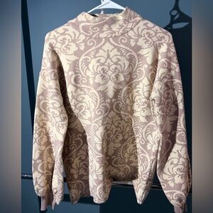 VICI- Sienna Fold Printed turtleneck sweater